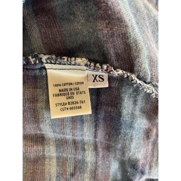 Clothe & Stone (Anthropology) Women Size XS Shirt V-Neck Button-Up 100% cotton - Picture 5 of 5